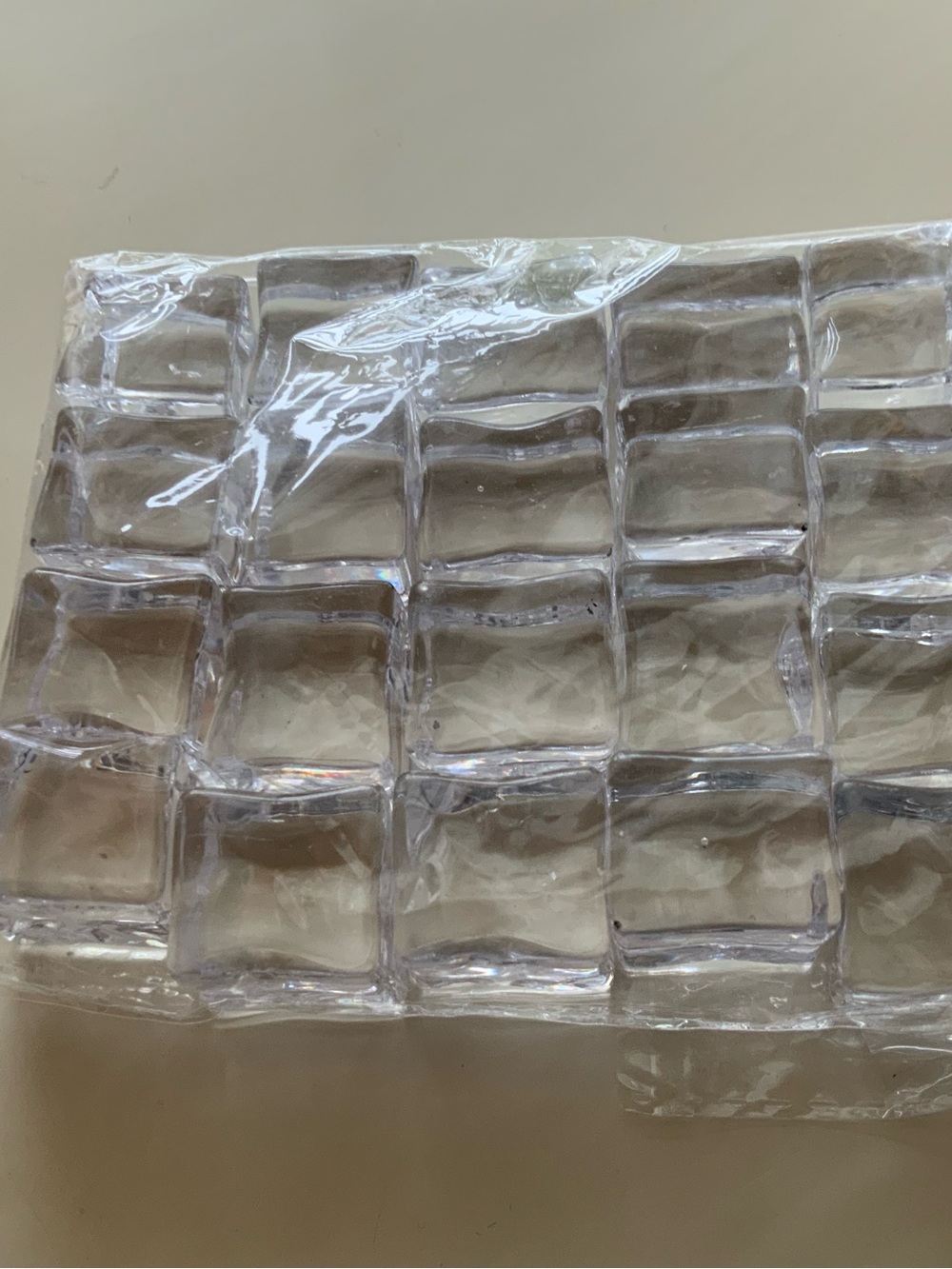 20 Pcs Clear Acrylic Fake Ice Cubes – Reusable Photography Props & Decor Fillers